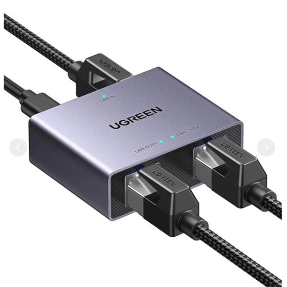 UGREEN Ethernet Splitter, Gigabit Ethernet elosztó, 1000 Mbps