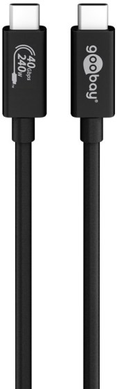 Goobay USB-C™ kábel USB4™ Gen 3x2 240W szinkronizálás és töltés 0,7m (61716)