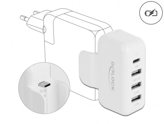 Delock Átalakító Apple PD-s és QC 3.0-s tápcsatlakozóhoz (64079)