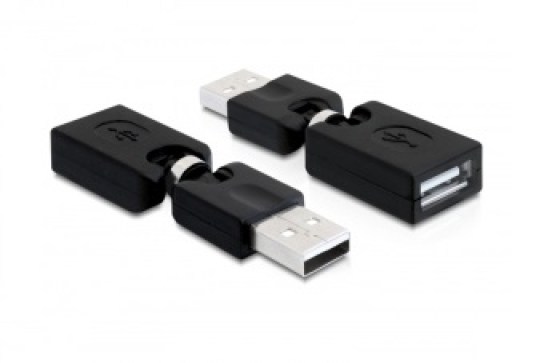 Delock forgatható USB papa - USB mama adapter (65260)