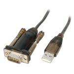 LINDY Kábel RS232 - USB-A, 1,5m, fekete